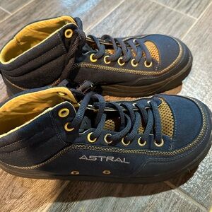 Astral Navy and Yellow Athletic Shoes